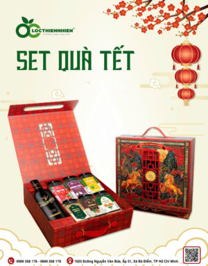 Set Quà Tết Lộc Thiên Nhiên Song Mã Thịnh Vượng Cao Cấp