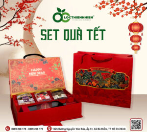 Set Quà Tết Lộc Thiên Nhiên Cao Cấp – Hộp Quà Biếu Sang Trọng Ngày Tết